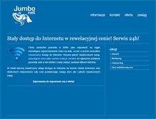 Tablet Screenshot of jumbonet.pl